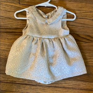 6-9 month gold shiny dress